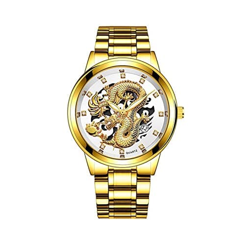 Image of Bracelet Watches for Men Quartz Watch Stainless (D, One Size)