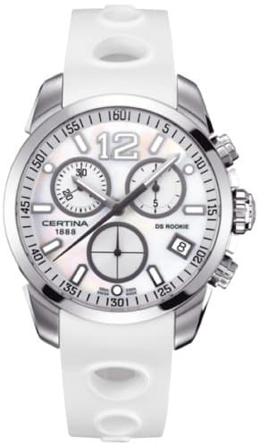 Image of Certina Men's Quartz Watch with Black Dial Chronograph Display and Rubber C016,417,17,117,00 XL
