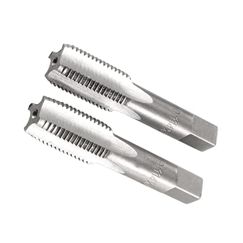 Image of CoCud Hand Threading Taps, M22 x 1.5 Thread, Metric Alloy Tool Steel Screw Tapping Taper Bottom Tap - (Applications: for Machine Thread Repair), 1-Pair