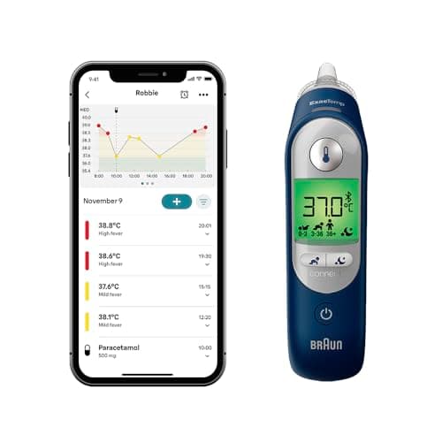 Image of Braun ThermoScan® 7+ connect Ear thermometer | Braun Family Care™ app Compatible | Age Precision® Technology | Baby and Infant Friendly | #1 Brand among doctors¹ | IRT6575
