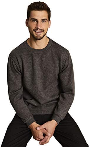 Image of Uneek 300g Plain Classic Crewneck Sweatshirt -Heather Grey - XX-Large