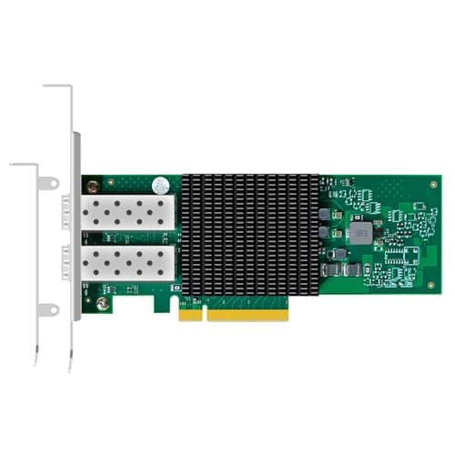 Image of GLOTRENDS ST7442 2-Port 10Gb SFP+ Network Card (Ethernet PCIE NIC) with Broadcom BCM57412 Controller, PCIe 3.0 X8 Interface, Support RDMA (RoCE v1/v2), Not Infiniband RDMA