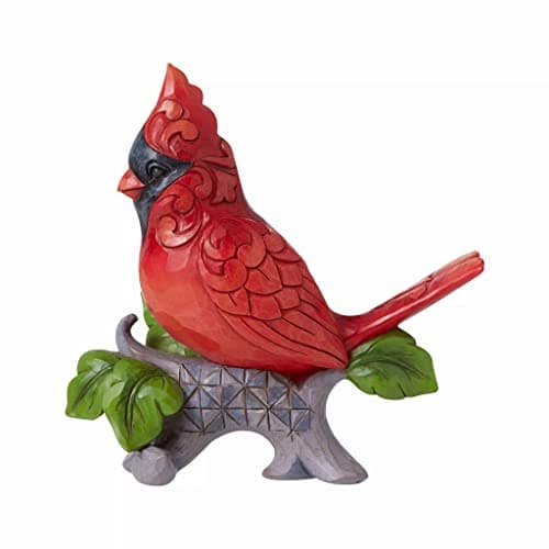 Image of Enesco Jim Shore Heartwood Creek Cardinal on Branch Figurine 6008416