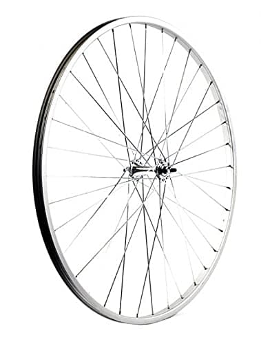 Image of HBR KX Wheels: Road 27 x 1 1/4" Singlewall Solid Axle Wheel Rim Brake in Silver (Front)-SILVER -27 X 1 1/4"