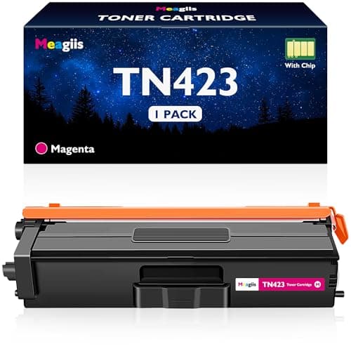 Image of Meagiis TN423 Magenta Toner Cartridge Compatible for Brother TN423M TN-423M TN423-M TN423 TN 423 TN421 TN 421 for Brother MFC-L8690CDW HL-L8260CDW DCP-L8410CDW HL-L8360CDW MFC-L8900CDW (1 Magenta)