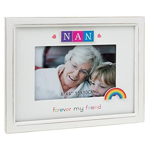 Image of Rainbow Scrabble Frame 6x4 - Nan - Forever my Friend