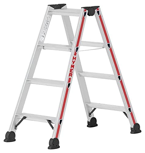 Image of Hymer 402408 Step Ladder SC 40 4 x 2 Steps Aluminium