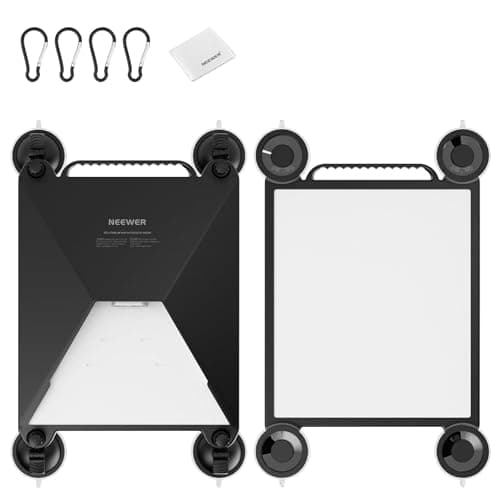 Image of NEEWER Suction Cup Mount for Car Compatible with Starlink Mini, 2 in 1 Satellite Mounting Kit & Protective Silicone Case with Cleaning Cloth for Car Window Sunroof RVs Boat & Road Trip, ST91