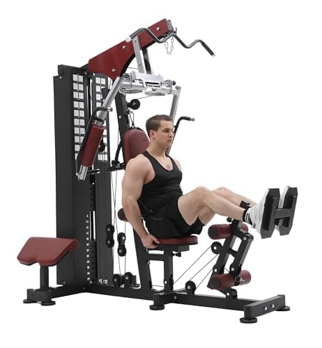 Image of Strongway® Multi Gym with Weights 72KG Weight Stack Included - Multifunction Home Gym Cable Pulley Preacher Pad Butterfly Press Strength Training
