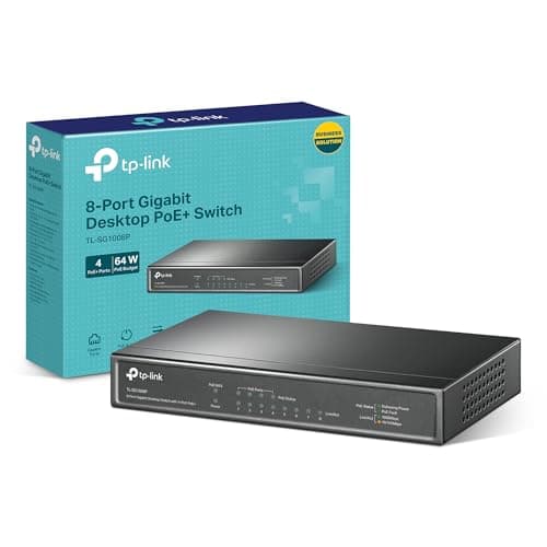 Image of TP-Link TL-SG1008P 8-Port Gigabit PoE Switch, Network Switch with 4 PoE+ Ports, Multicast Optimization Ethernet Splitter, Power up to 30 W Metal Casing, Ideal for IP Surveillance and Access Point
