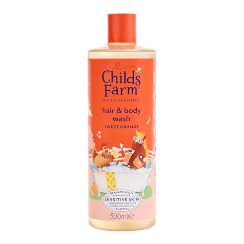 Image of Childs Farm Kids Hair & Body Wash, Sweet Orange | Tear-free, Gently Cleanses | Suitable for Dry, Sensitive Skin, 500ml