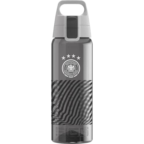 Image of SIGG - Tritan Water Bottle - Total Color ONE DFB One Team - Suitable for Carbonated Drinks - Dishwasher Safe - Leak-Proof - Lightweight - BPA-Free - Anthracite - 0.6L