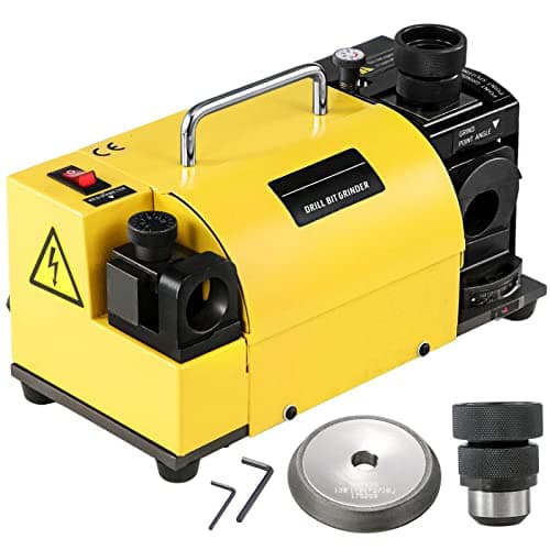 Image of Portable Drill Bit Sharpener for End Mills - MR-13B Grinder with 11 Collets, Angle Adjustable, 3-13mm Grinding Machine for CNC Router Bits, Re-Sharpener