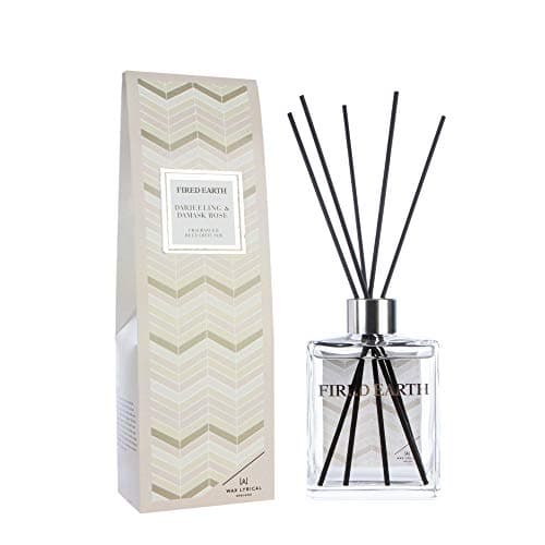 Image of Wax Lyrical Fired Earth Small Ceramic Candle, Darjeeling & Damask Rose