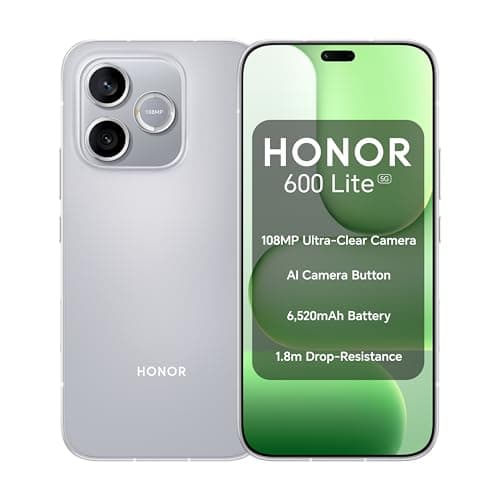 Image of HONOR 600 Lite 5G Smartphone | MediaTek Dimensity 7100 Elite | 6.6" 1.5K AMOLED 120Hz Display | 108MP Main Camera + 5MP Wide Camera | IP66 Water | 8GB RAM | 256GB Storage