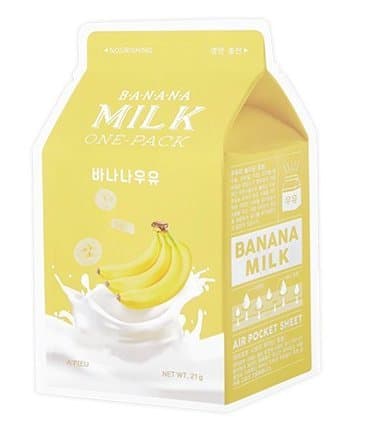 Image of Nourishing Mask A"PIEU Banana Milk Sheet Mask (Pack of 3)