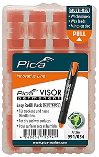 Image of Pica Visor Permanent Longlife Indutrial Marker Refills 4pc Fluo-Orange 991/054