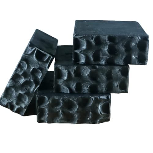 Image of Activated Charcoal & Bentonite Clay Face And Body Soap, Unscented Detoxifying Natural And Vegan, No Artificial Colouring For Men And Women (130g)