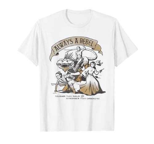 Image of Star Wars Women of the Galaxy Leia Padmé Rey Always a Rebel T-Shirt