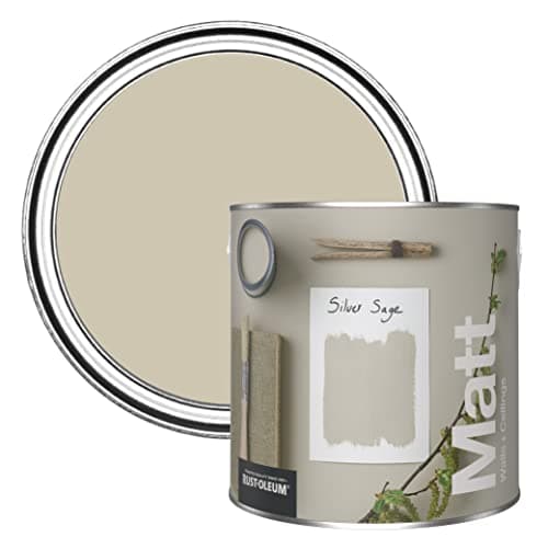 Image of Rust-Oleum Colours Matt Emulsion Wall and Ceiling Paint - Silver Sage 2.5L