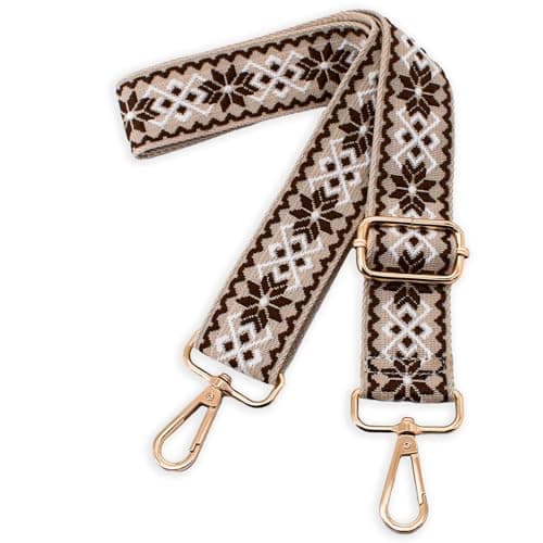 Image of Wide Purse Strap Adjustable Crossbody Straps - Replacement Straps for Purses, Belts, and Bags - Women's Purse Strap Extender and Luggage Backpack