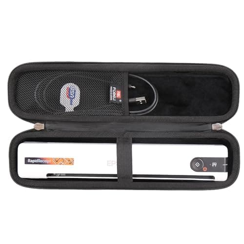 Image of FBLFOBELI EVA Hard Carrying Case Compatible with Epson Workforce ES-50/ES-55R/ ES-60W/ES-65WR/DS-30/DS-70/DS-80W and Epson RapidReceipt RR-60/70W Portable Document Scanner (Case Only) (Black)