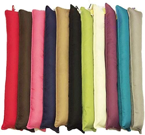 Image of AmigoZone Plain Faux Fur Draught Excluder Decorative Door or Window Draft Guard, Energy Saver (Set of 1, Assorted)