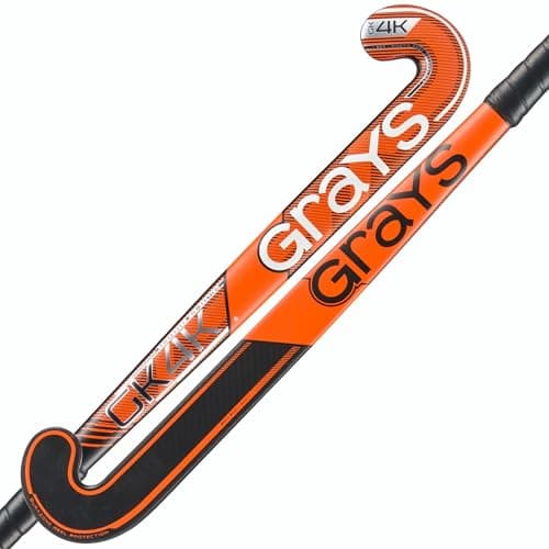 Image of GRAYS GK4K Elite Composite Goalie Hockey Stick - Black/Orange (36.5" L)