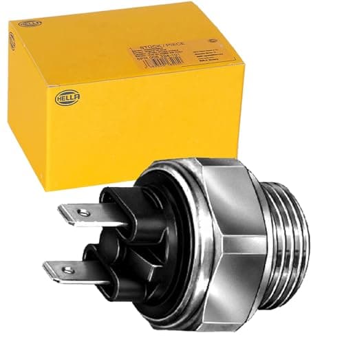 Image of HELLA 6ZT 007 800-031 Temperature Switch, radiator fan - 12V - 2-pin connector - Blade Terminal - Bolted - Normally Open Contact