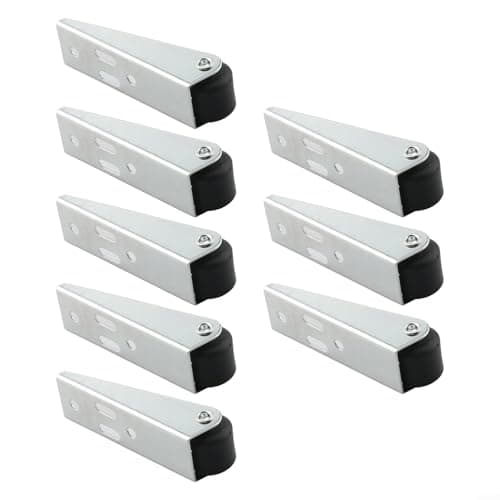 Image of HomeVortex 8PCS Furniture Caster Guide Wheel, Steel Roller for Sliding Door, Quiet Directional Moving Tool for Cabinet Table Sofa, Silver, 30mm Hole, 7.5x2.4cm