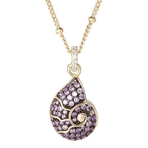 Image of Disney Jewelry Villains Necklace - Maleficent, Ursula, Evil Queen Designs, Cubic Zirconia, Gold Over Sterling Silver