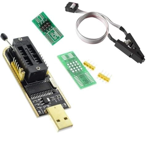Image of CH341A USB Programmer 24 Series Burner for EEPROM For BIOS Writer 25 Series for Flash with Automatic Identification of 25 Series Chips and Pin Support