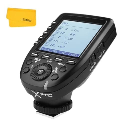 Image of Godox XPro-C TTL 2.4G Wireless High Speed Sync 1/8000s Flash Trigger X System E-TTL with Big LCD Screen Transmitter Compatible for Canon EOS Cameras
