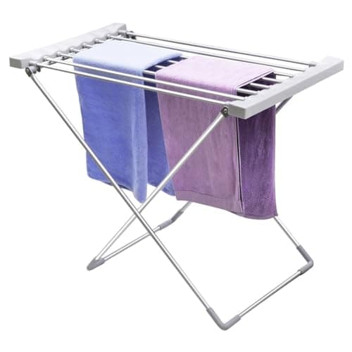 Image of Oypla Electrical Heated Folding Clothes Horse Airer Dryer 8 Bar Foldable