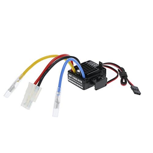 Image of GoolRC 60A 2S-3S Brushed ESC Waterproof Electronic Speed Controller for 1/10 RC Car - Includes 1 * WP-1060-RTR 60A ESC - Suitable for Teens and Young Adults