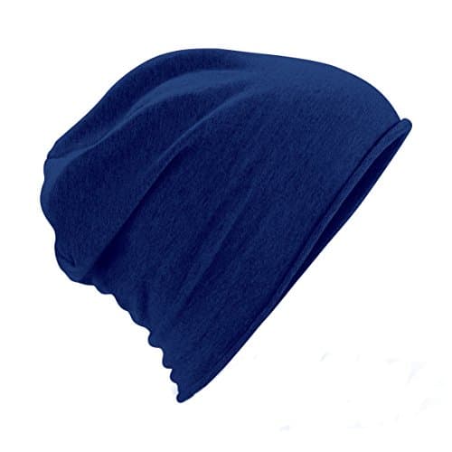 Image of Beechfield Unisex Jersey Beanie - Classic Soft Hat Navy