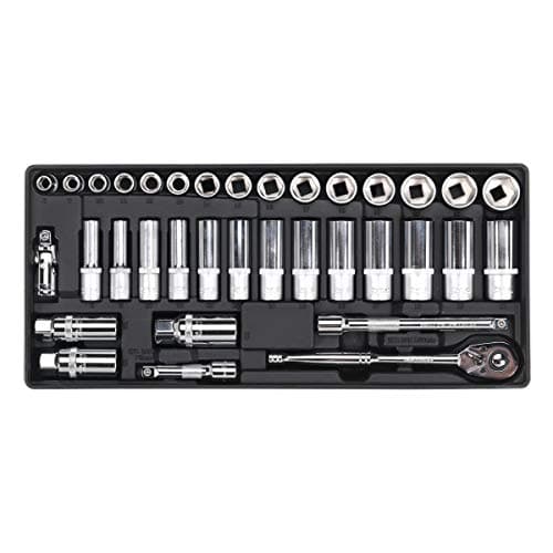 Image of Sealey Tbt20 Tool Tray with Socket Set 35Pc 3/8Sq Drive