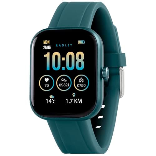 Image of RADLEY Series 55 Teal Silicone Strap Smart Watch