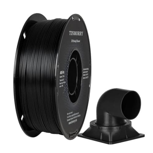 Image of TINMORRY ABS Filament 1.75 mm, ABS (Pro) 3D Printer Filament 1 kg, Good Heat Resistance, Strong & Durable, Dimensional Accuracy ± 0.03 mm, Black