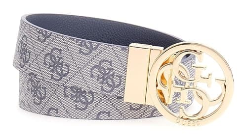 Image of GUESS Noelle Nolana Belt W85 Slate Logo - Can be Shortened, Slate logo, W85