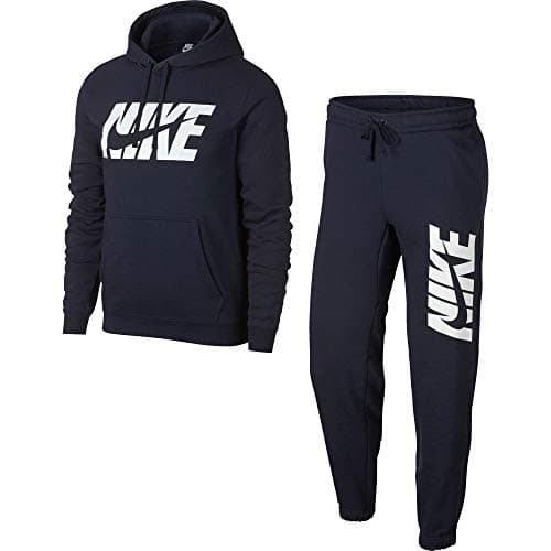 Image of Nike M NSW TRK FLC GX Tracksuit, Men, Blue (Obsidian)