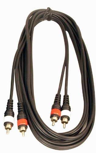 Image of 2 x Phono RCA To 2 x Phono RCA Leads 1 metre, Flexible cable