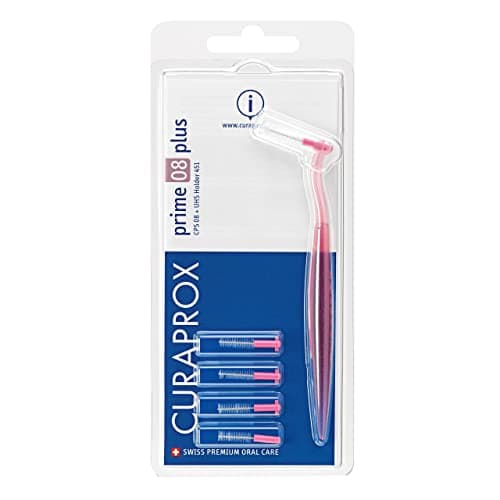 Image of CURAPROX prime plus 08 pink 5 Buersten+1 Halter 1 Packung