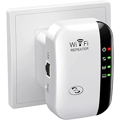 Image of WiFi Extender Signal Booster Up to 5000sq.ft and 52 Devices, WiFi Range Extender, Wireless Internet Repeater, Long Range Amplifier with Ethernet Port, 1-Key Setup, Access Point, Alexa Compatible