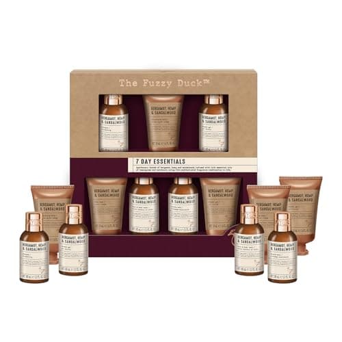 Image of Baylis & Harding The Fuzzy Duck Bergamot, Hemp & Sandalwood Men's 7 Day Essentials Gift Set (Pack of 1) - Vegan Friendly