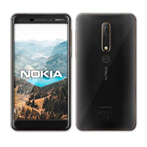 Image of Nokia 6.1, 32 GB, 5.5 inch display, Android One, SIM-Free Smartphone - Black/Copper, Full UK Warranty