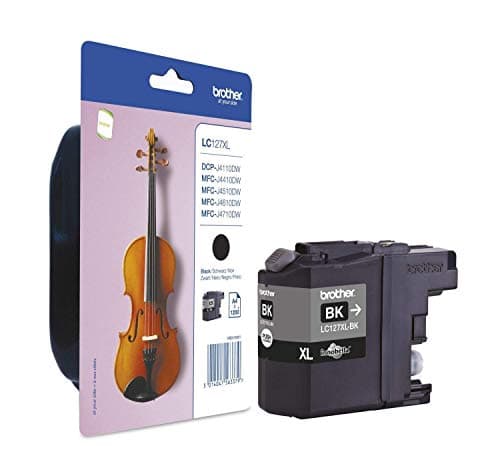 Image of Brother LC-127XLBKBP LC-127XL Ink Cartridge High Capacity 1,200 Pages Blister Packaging Black, LC127XLBK