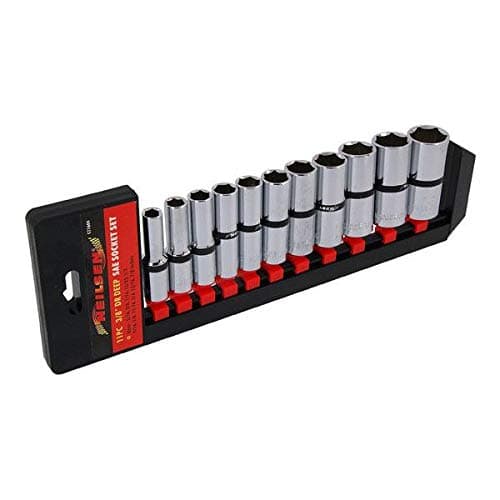 Image of Neilsen CT1604 11pc 3/8in Dr SAE Deep Socket Set – Chrome Vanadium for Strength & Durability