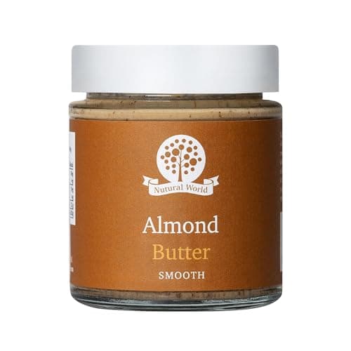 Image of Nutural World - Smooth Almond Nut Butter (170g) - 100% Pure - Single Ingredient - Great Taste Award Winner