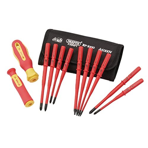 Image of Draper 12 Piece Interchangeable Screwdriver Set | XP1000 Extra Slim | Portable Set with Case | 70867